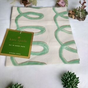 Kate Spade Kitchen Towel Mint All in Good Taste